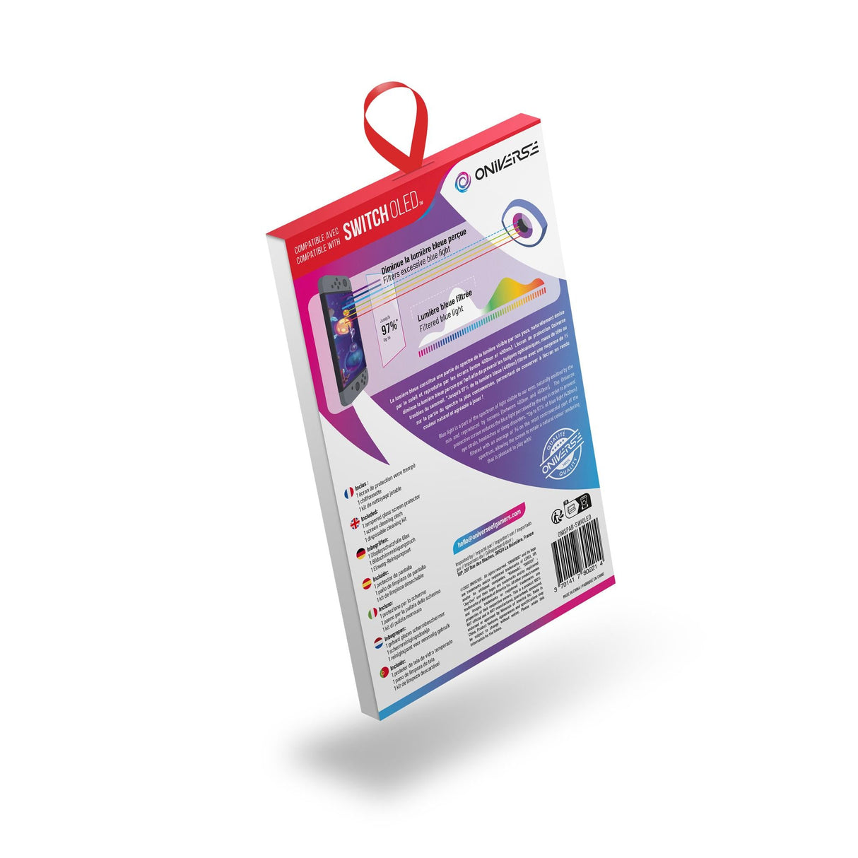 ONIVERSE - Anti-blue light protective screen for console (SWITCH OLED) ONIVERSE