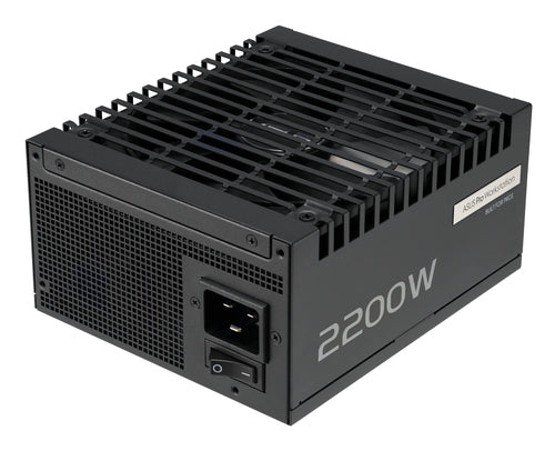 ASUS Pro WS 2200P – sort strømforsyning set fra strømindgangen