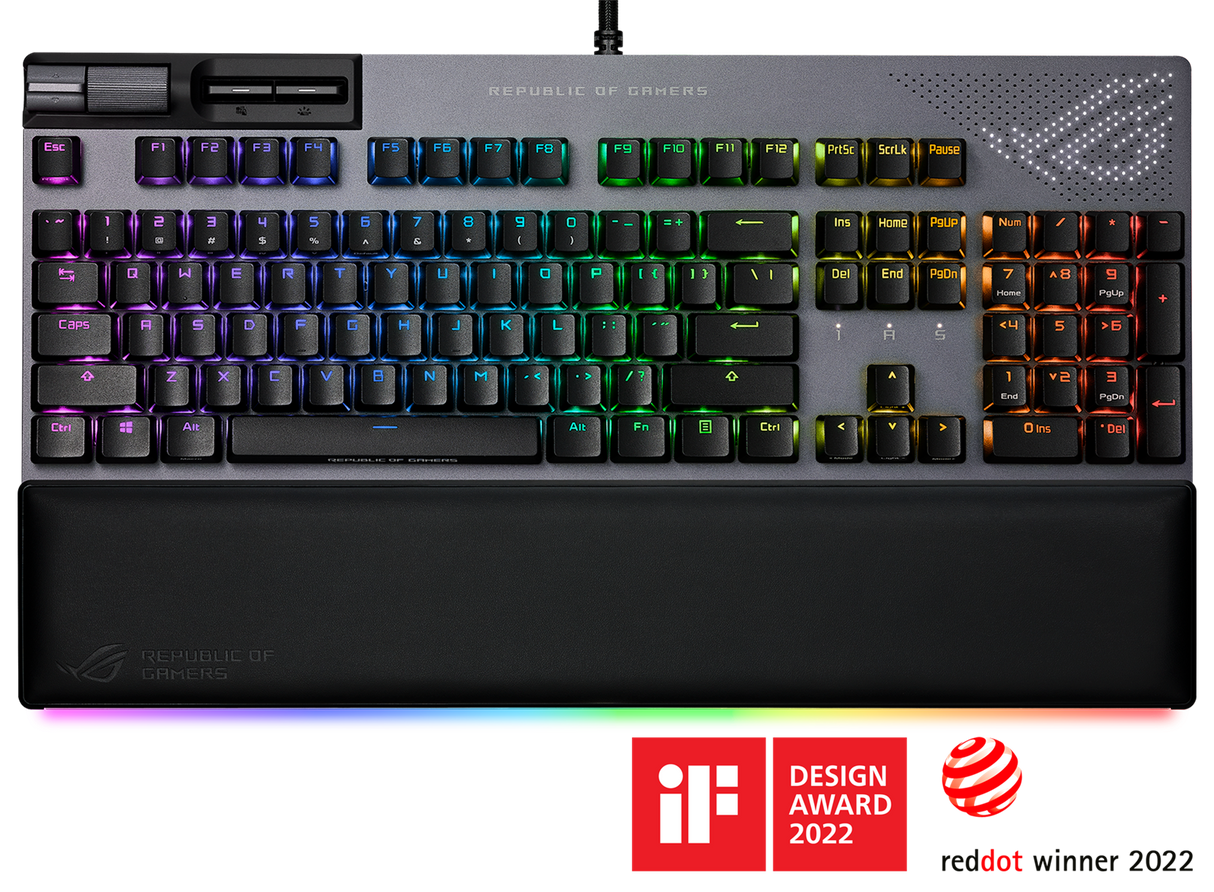 ASUS ROG Strix FLARE II ANIMATE PBT Gaming Tangentbord (NX Red Switches)