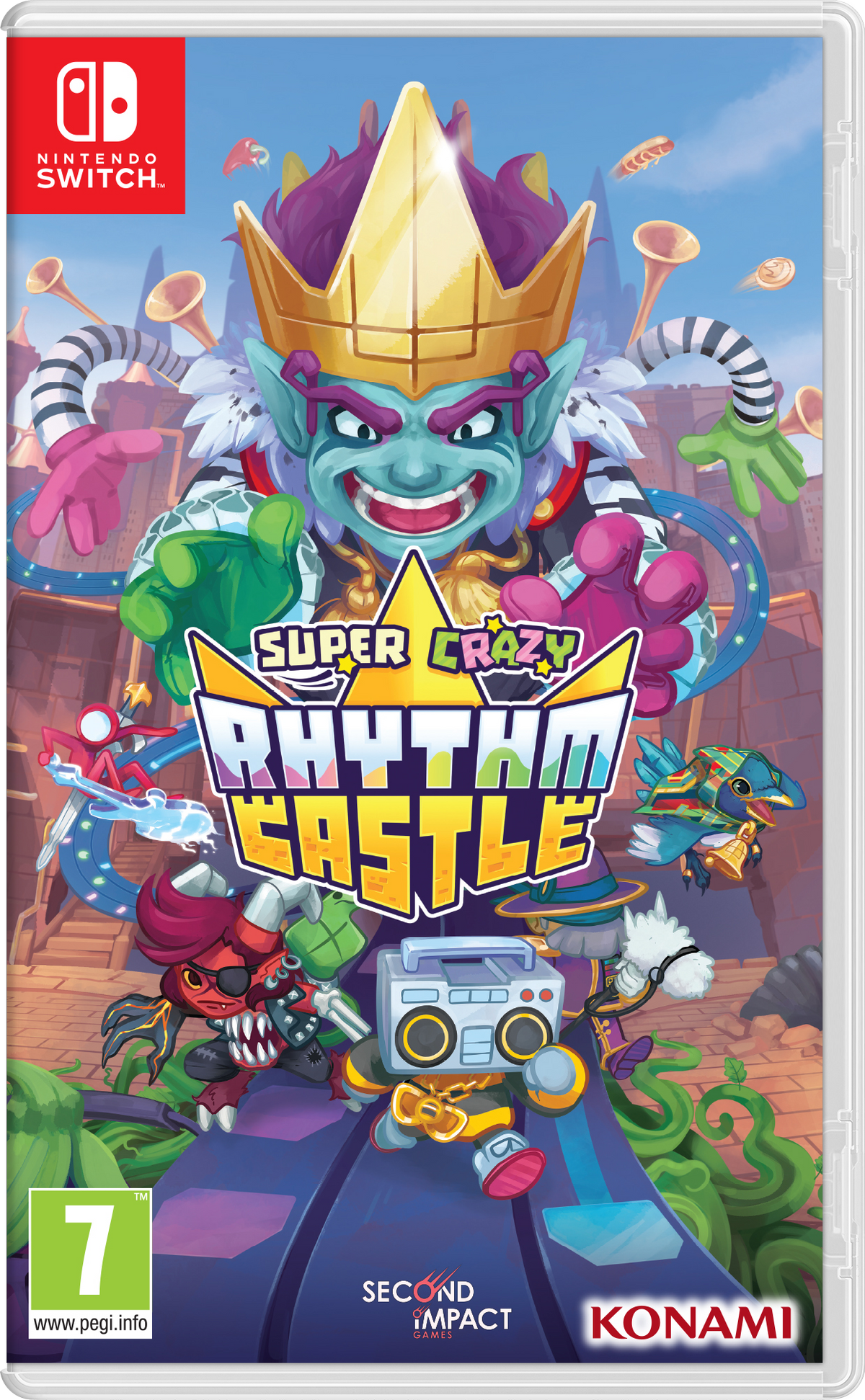Super Crazy Rhythm Castle Nintendo Switch – Omslag