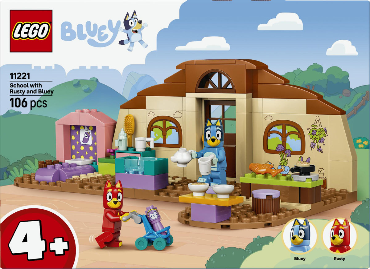 LEGO - Bluey - School with Rusty and Bluey (11221) LEGO