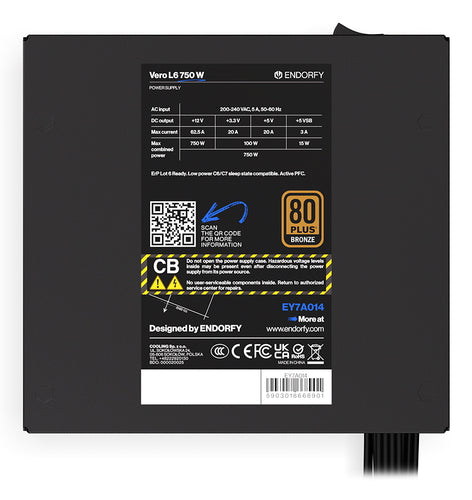 750W ENDORFY Vero L6 80 PLUS Bronze