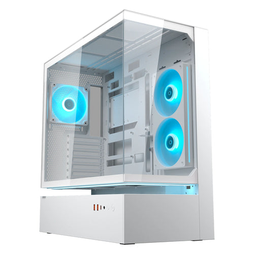 COUGAR CFV235, ARGB, glas, hvid kabinet – produktvisning