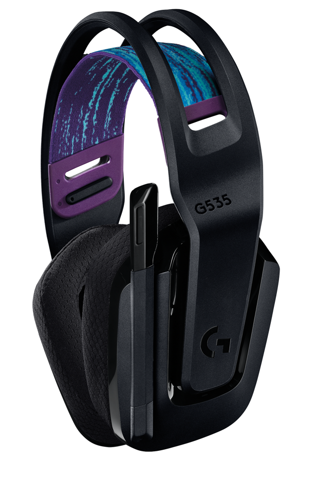 Logitech - G535 LIGHTSPEED Trådlöst Spelheadset - SVART