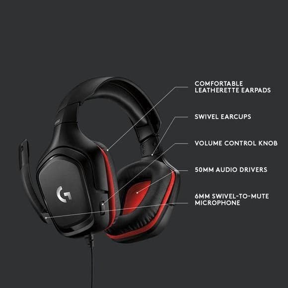 Logitech G332 Trådlöst Spelheadset