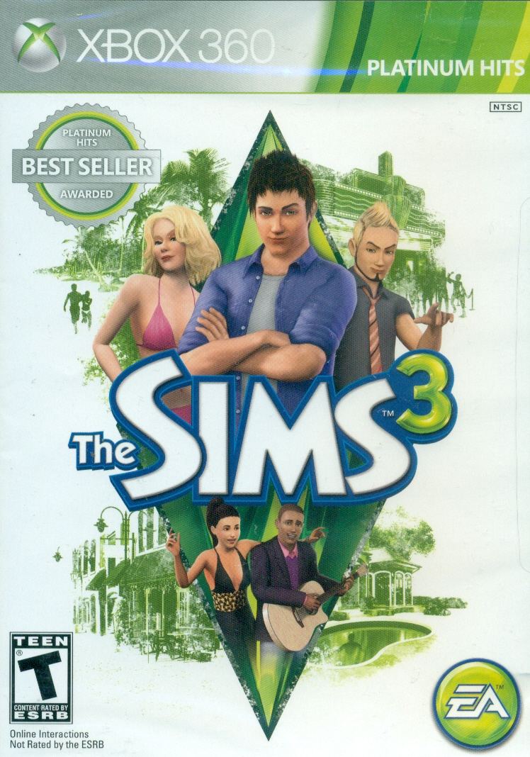 The Sims 3 – Platinum Hits – import – Xbox 360 – spilomslag