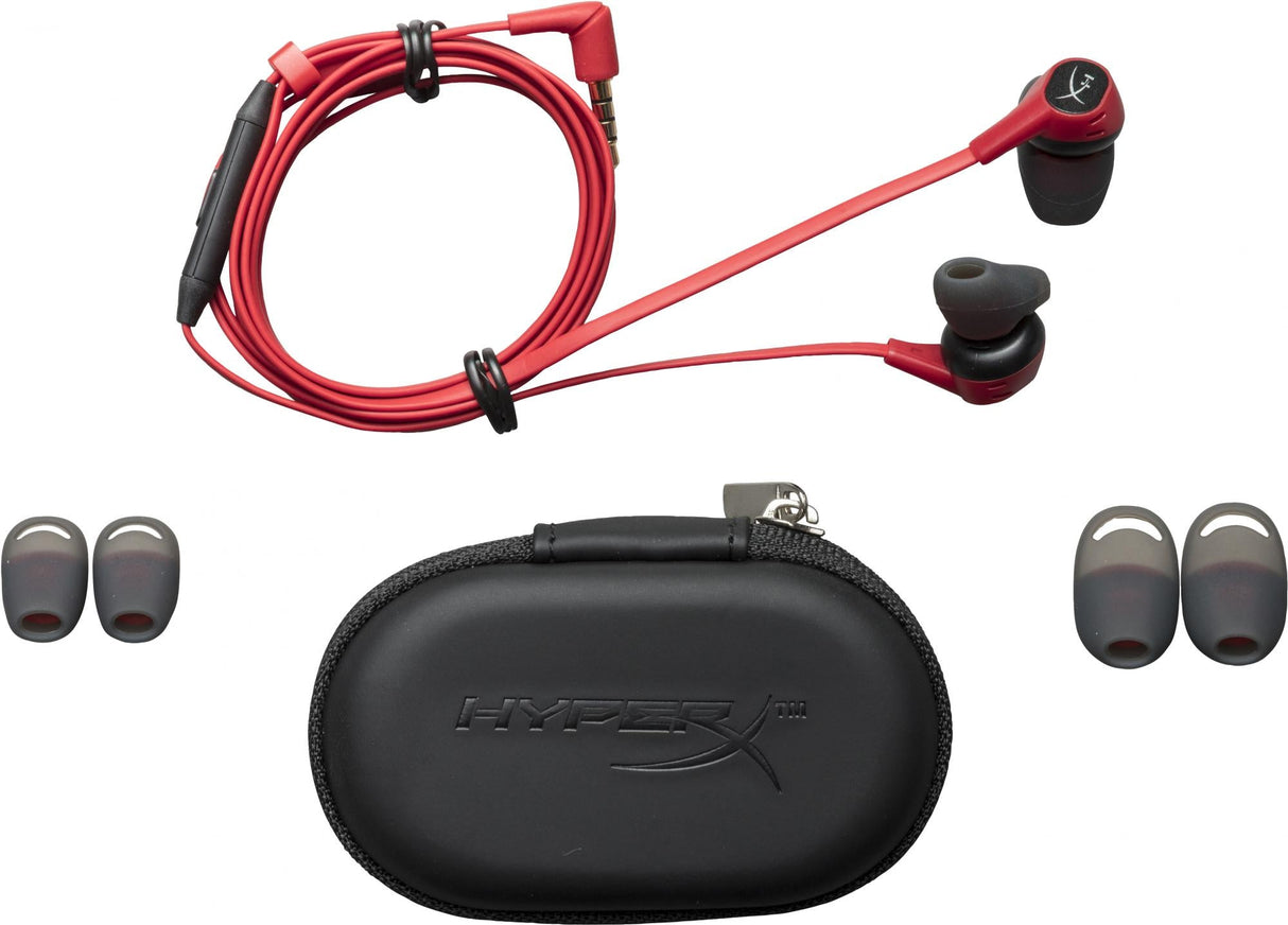 HyperX Cloud Earbuds Cable Earbuds Svart Röd
