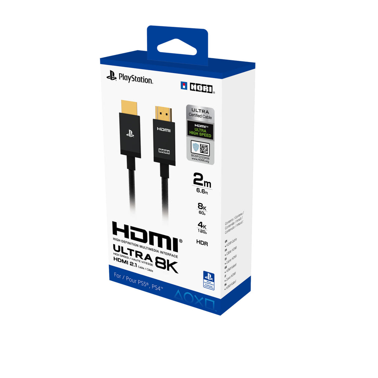HORI 2 Meter HDMI KABEL ULTRA HÖG HASTIGHET