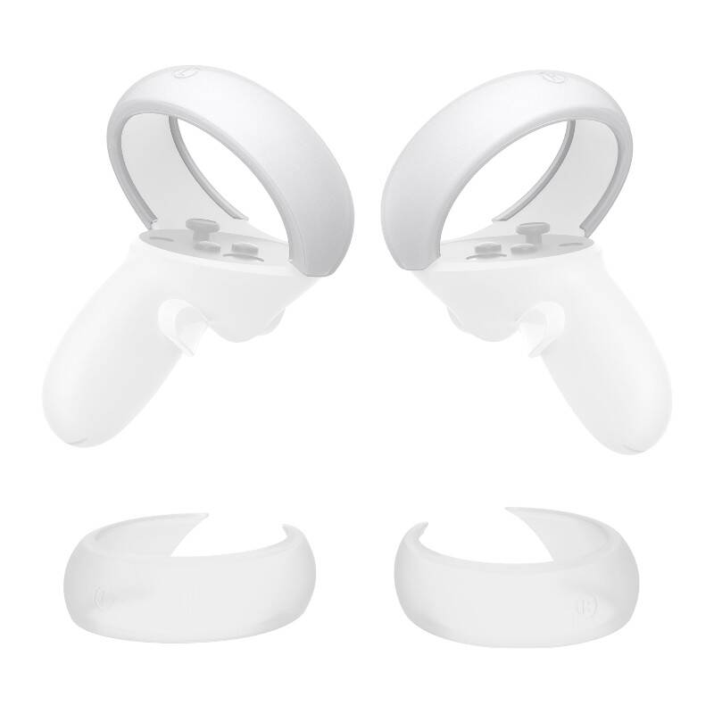 Controller Skyddskåpa Kiwi Design Q26-2.1 För Meta Quest 2 White