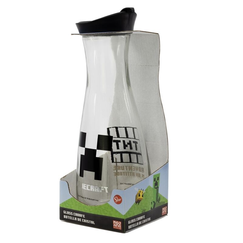 Minecraft Xl Glasflaska (Creeper)