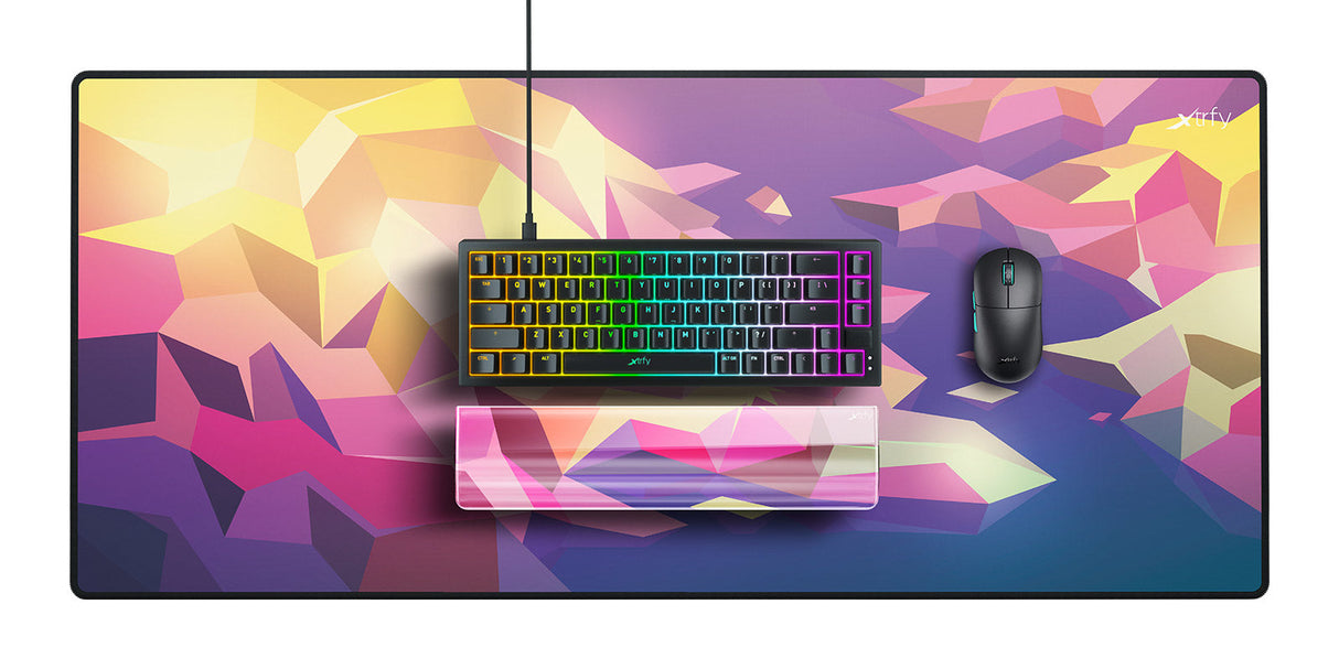 Xtrfy WR5 Compact Litus Pink, Resin Handledsstöd För 65 % Tangentbord