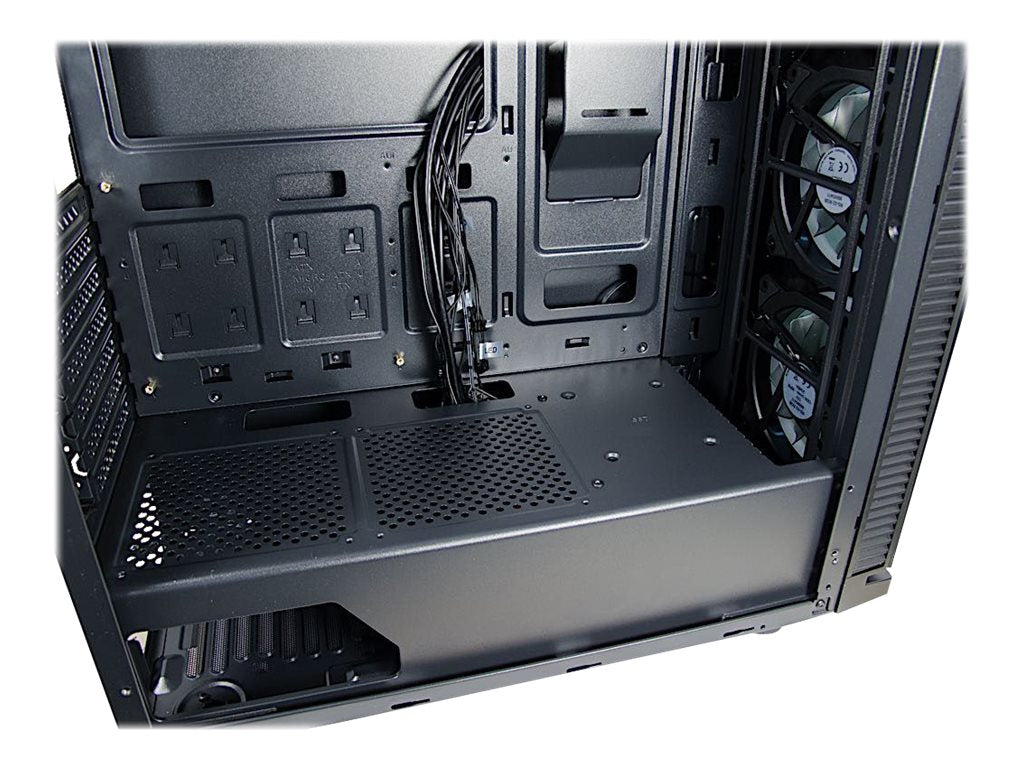 Inter-Tech W-III RGB Tower ATX Ingen strömförsörjning Svart