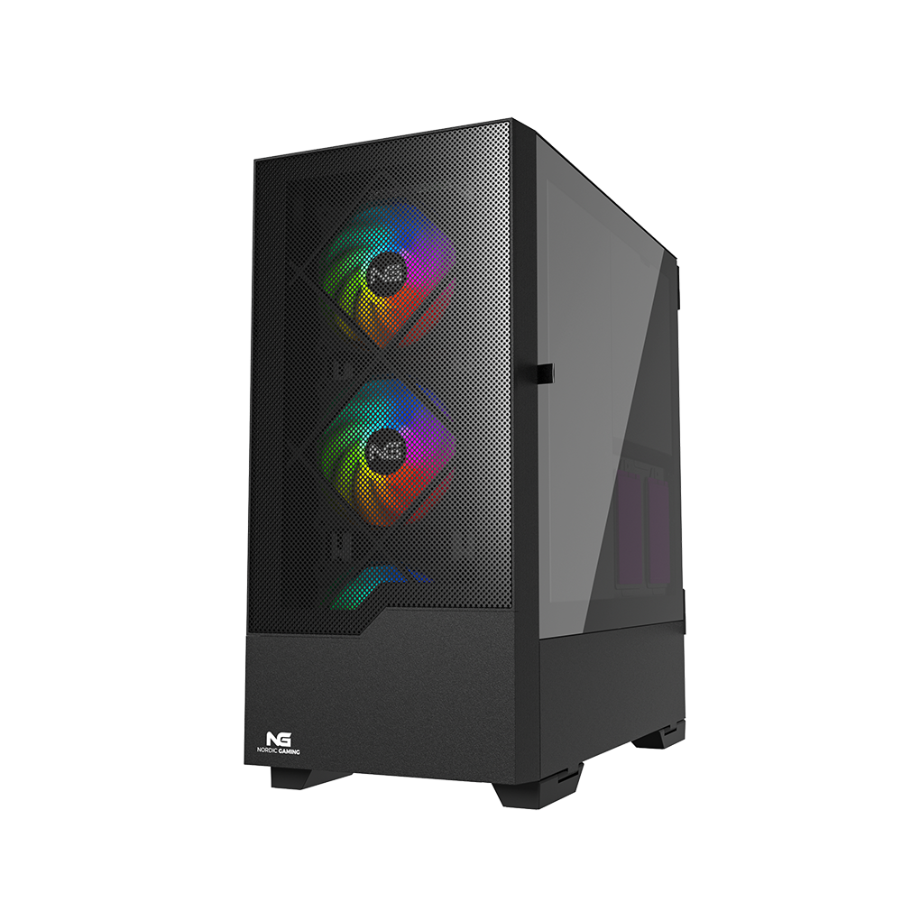 Nordic Gaming Munin RGB Tower ATX - Svart