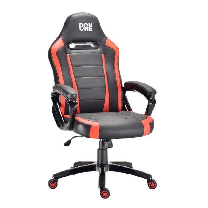 DON ONE - Belmonte Gamer Chair Röd - PU-läder - Upp Till 150 KG