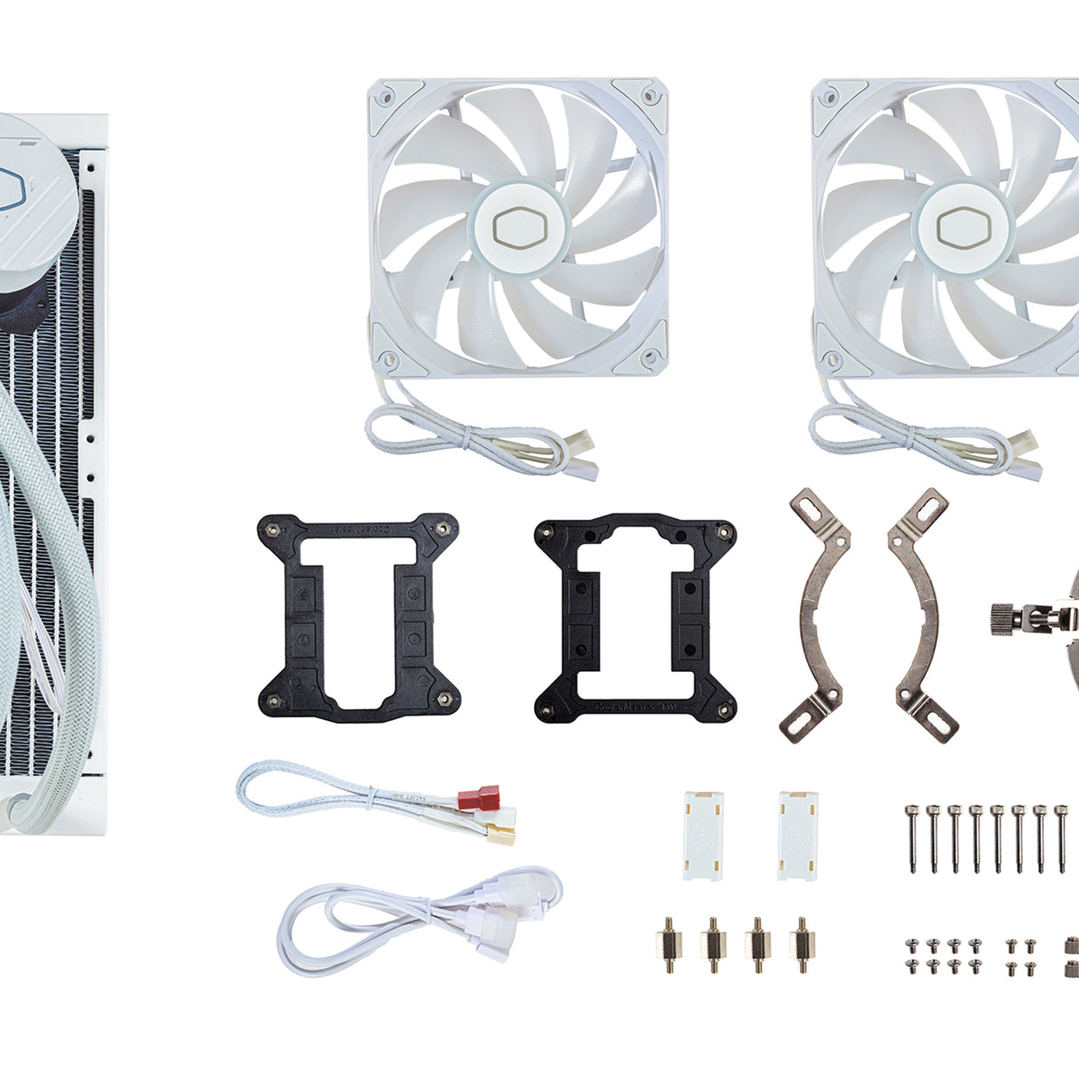 Cooler Master MasterLiquid Lite 240L Core ARGB Processorvätskekylningssystem 1-pack Vit 120 mm