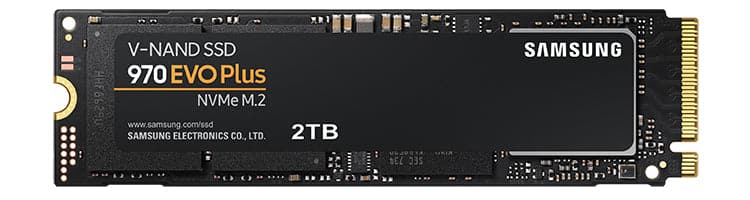 Samsung 970 EVO SSD MZ-V7S2T0BW 2TB M.2 PCI Express 3.0 X4 (NVMe)