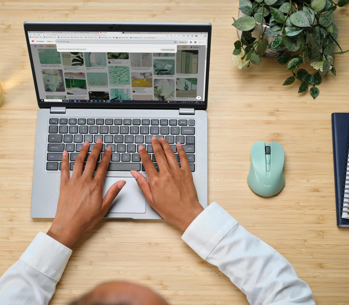 TRUST MYDO SILENT TRÅDLÖS MUS - GRÖN