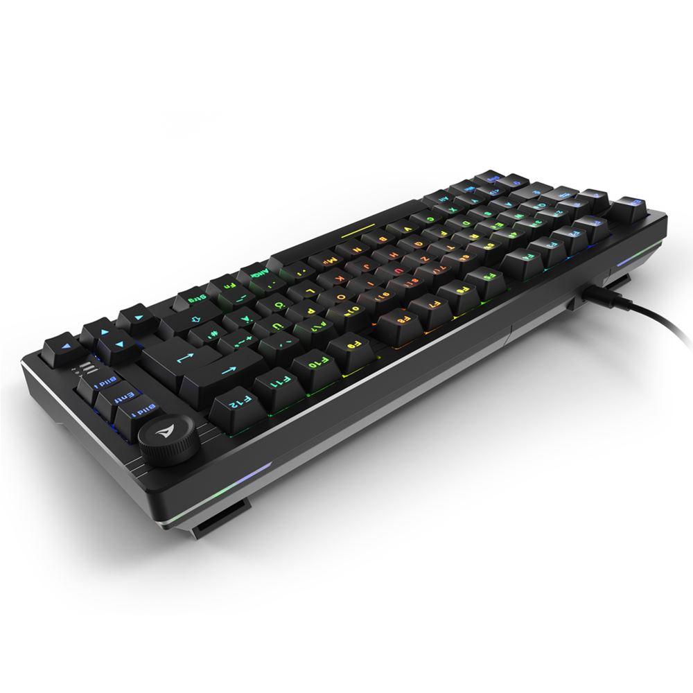 Sharkoon SKILLER SGK25 mekanisk tastatur – Huano Red, sort, tysk QWERTZ – billede 6