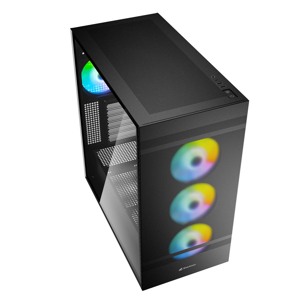 Sharkoon REBEL C50 RGB ATX Full Tower Chassi - Svart