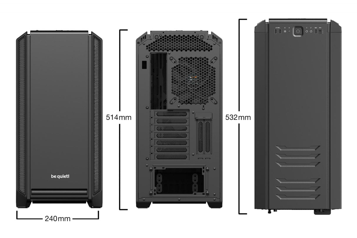 be quiet! SILENT BASE 601 Window Black Be quiet