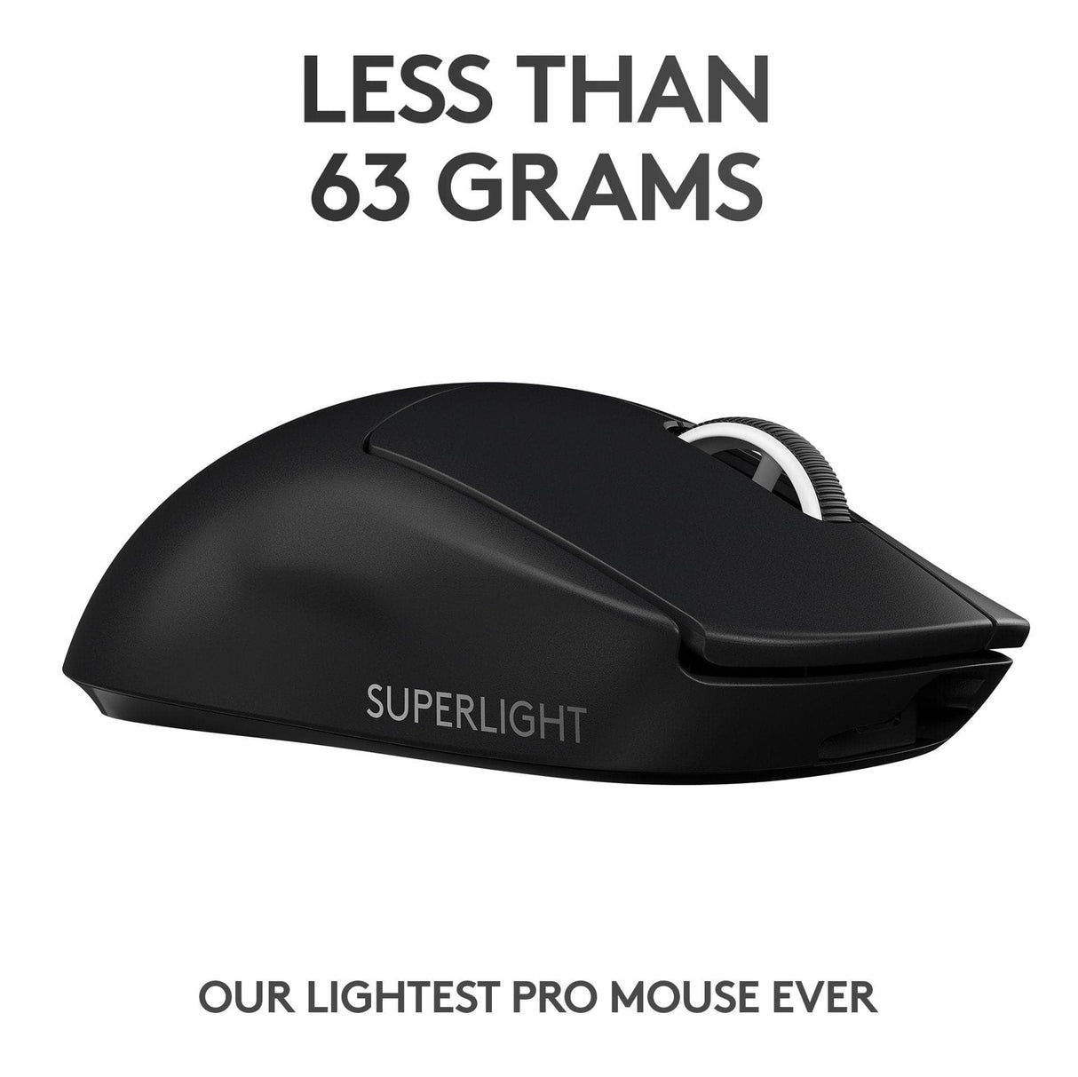 Logitech - PRO X SUPERLIGHT Trådlös Spelmus - Svart