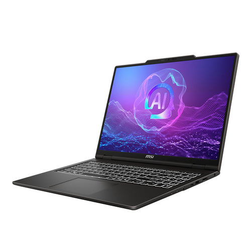MSI VenturePro 16 A2RWFG-001FR – åben computer set skråt forfra