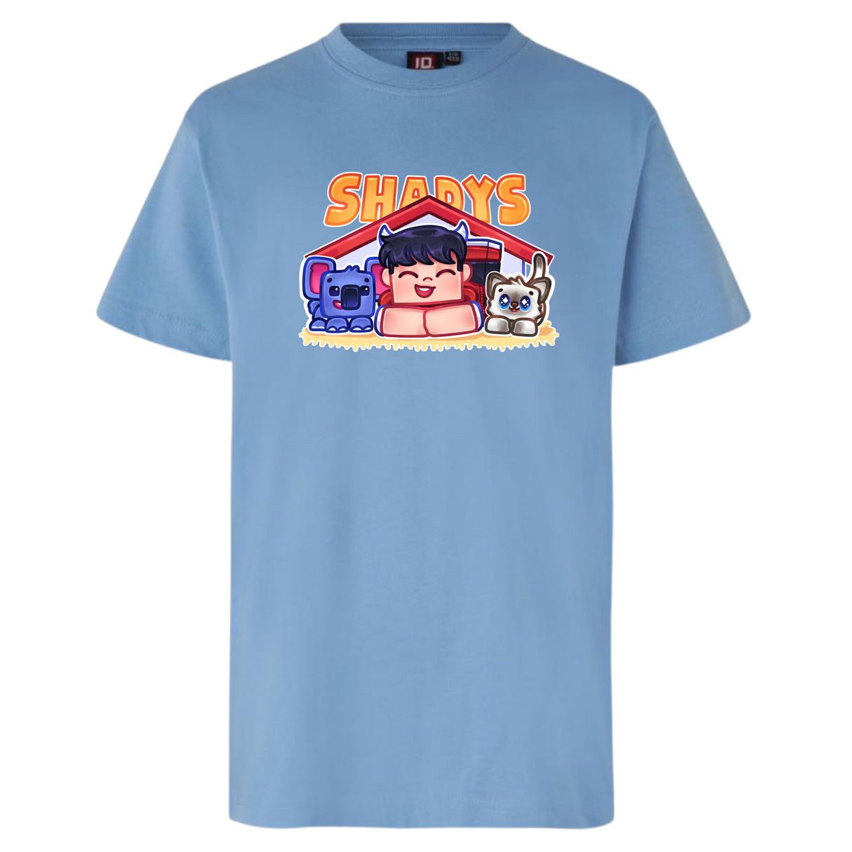 Shadys Kæledyr Tee - Lyseblå