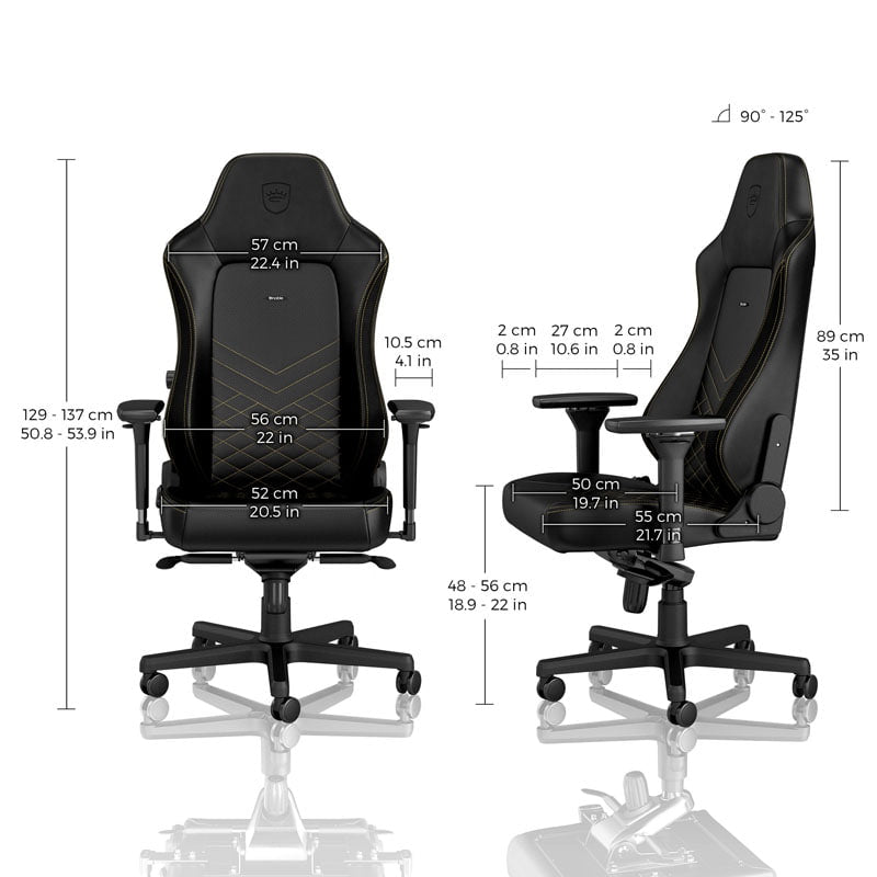 noblechairs HERO Svart/Guld