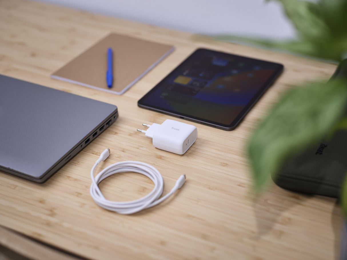 TRUST MAXO 65W USB-C LADDARE - VIT