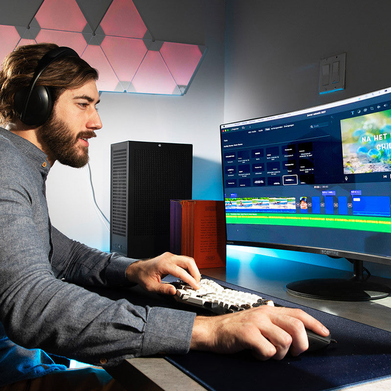 Hyte Revolt 3 Mini ITX - Svart