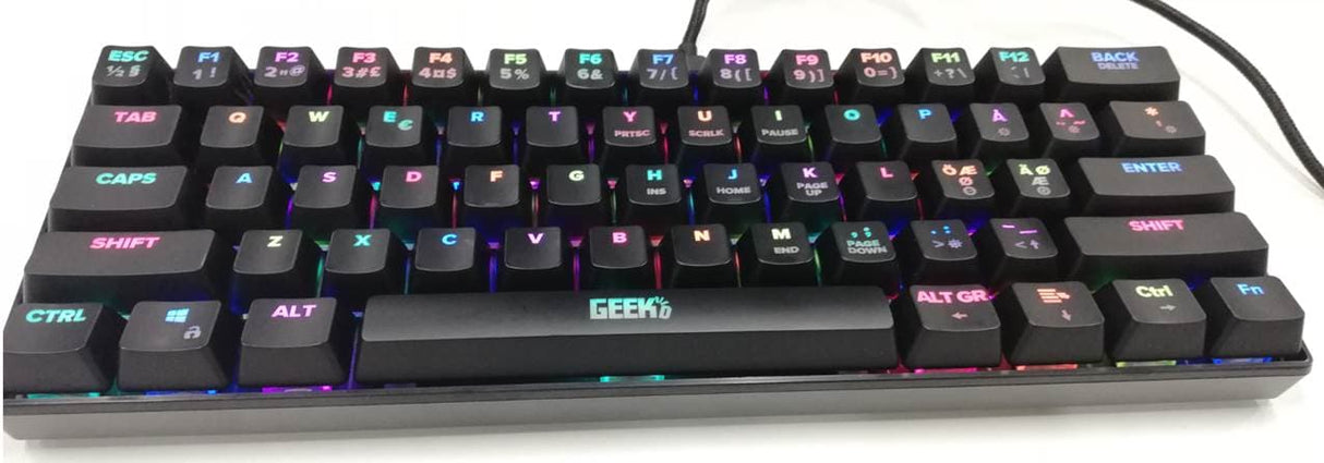 Geekd Reflex Rgb 60% Tangentbord 61 Tangent