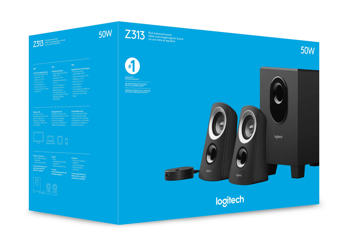 Logitech Z-313 2.1-kanals Högtalarsystem