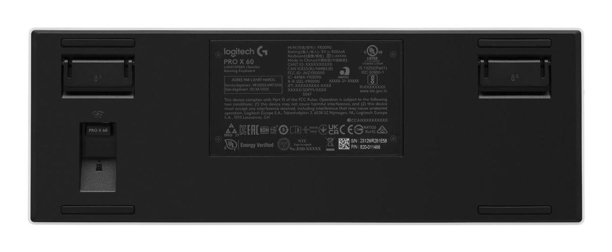 Logitech - G PRO X 60 LIGHTSPEED Trådlöst Speltangentbord - Nordiskt