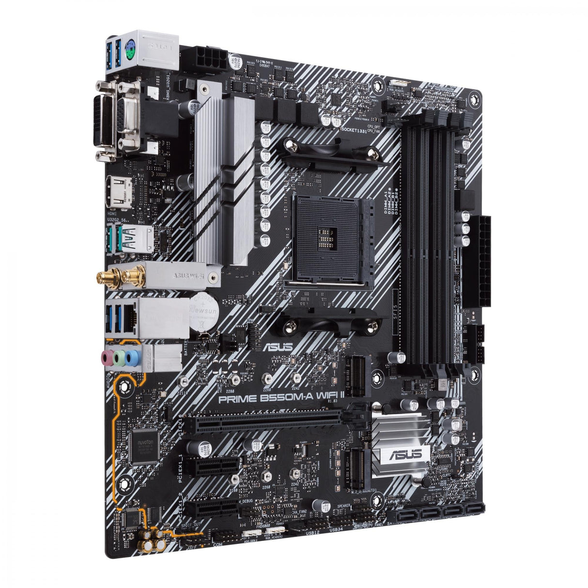 ASUS PRIME B550M-A (WI-FI) II (mATX, B550, AM4) AMD