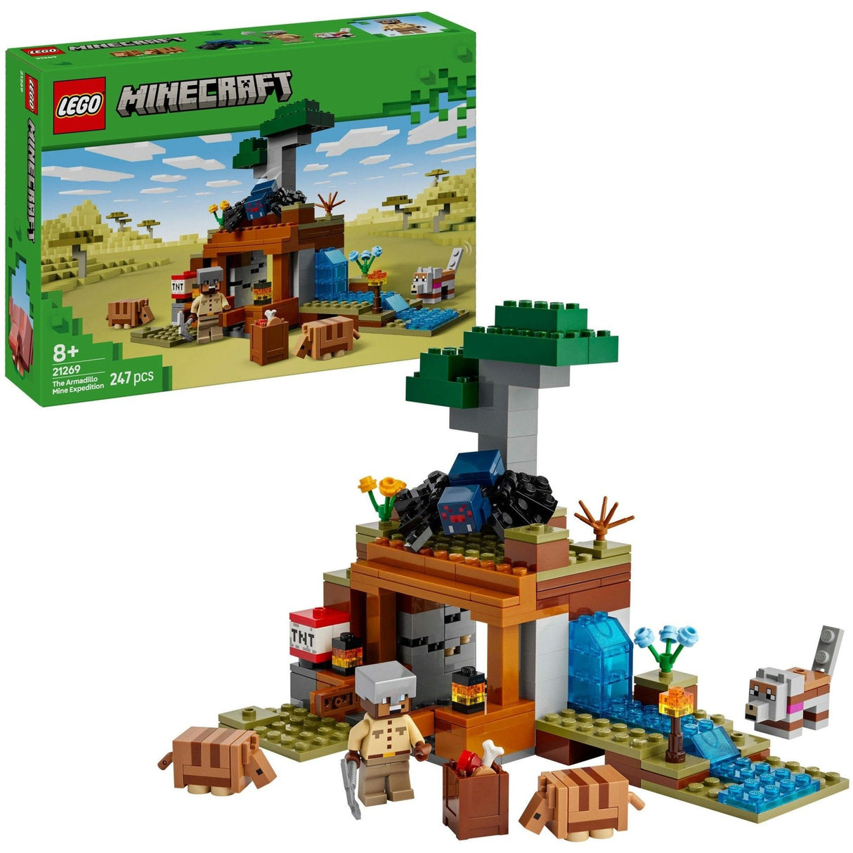 LEGO 21269 Minecraft Bältdjursgruvans Expedition