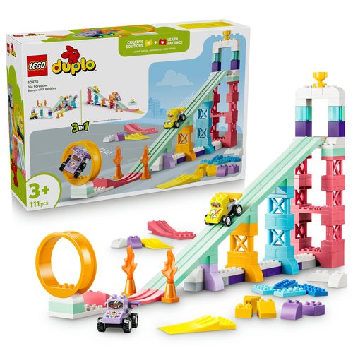 LEGO DUPLO 10478 – 3-i-1 kreative ramper med køretøjer – produktbillede 12