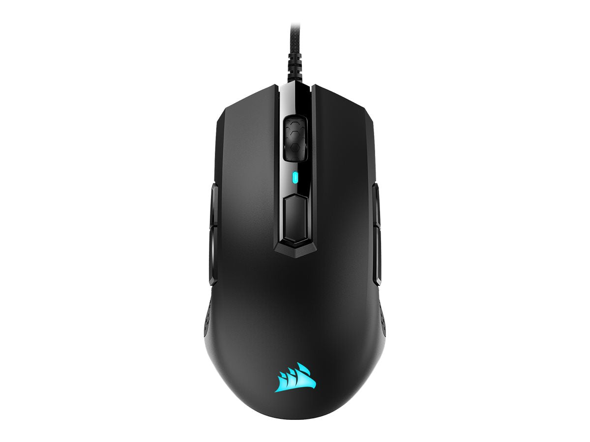 CORSAIR Gaming M55 RGB PRO Optisk Kabel Svart