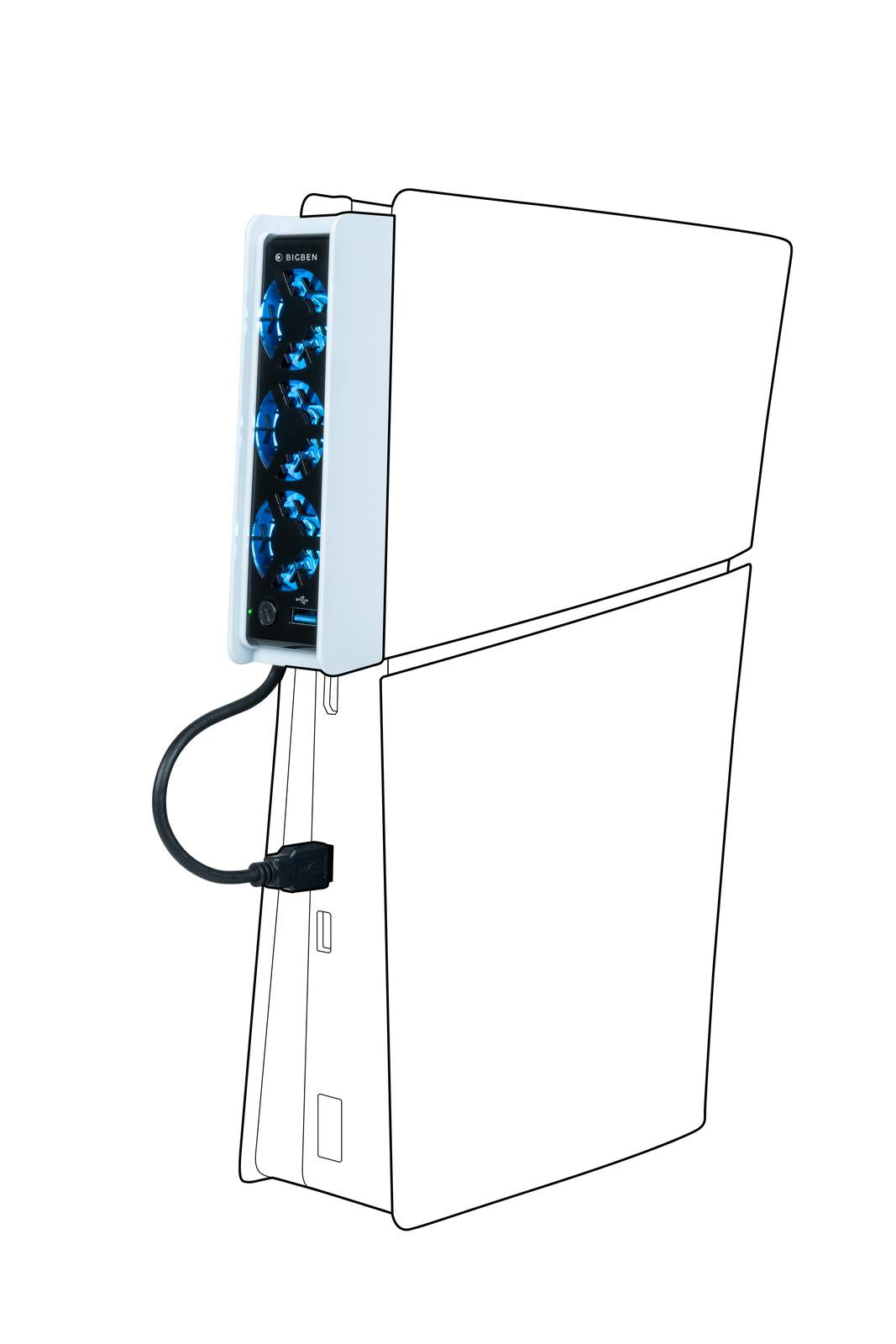 Nacon Kylfläkt Vit/Svart PS5 Slim