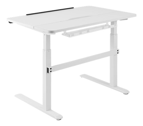 DELTACO Office Premium Sitt/stå Skrivbord Stålkontor