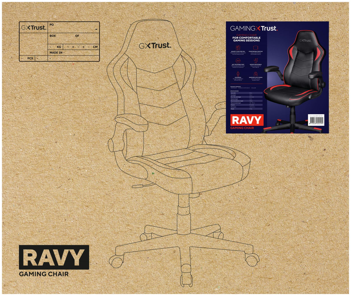 TRUST RAVY GAMING CHAIR