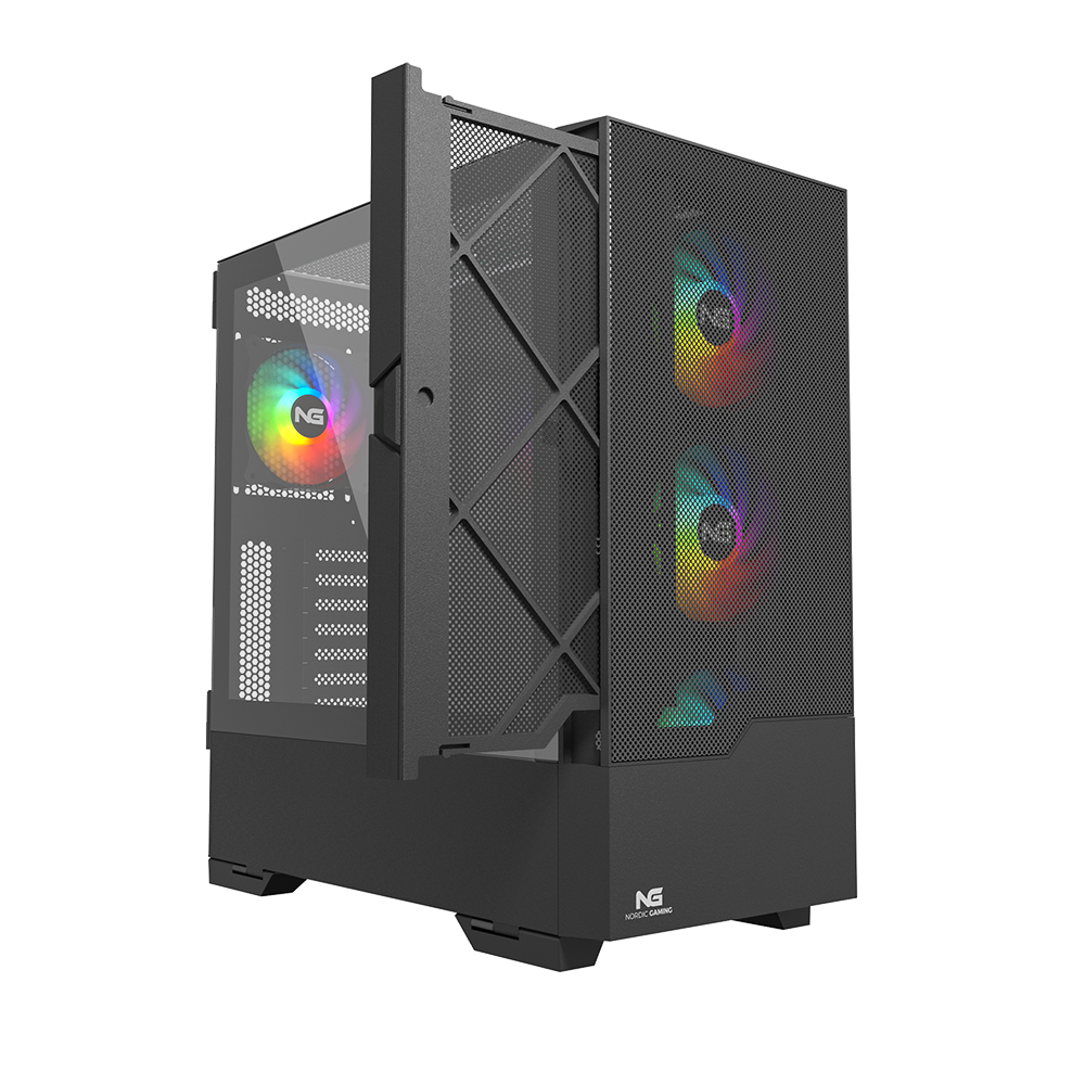 Nordic Gaming Munin RGB Tower ATX - Svart