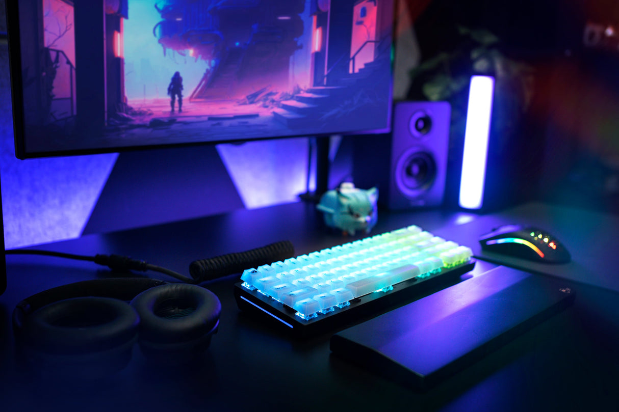 Glorious Polychroma V2 RGB Keycaps - Nordic ISO (131 St) - Cherry Profile