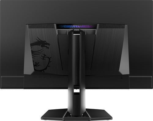 MSI MPG 321URX QD-OLED – 31,5″ gamingskærm, 3840 × 2160, 240 Hz – bagside med stativ