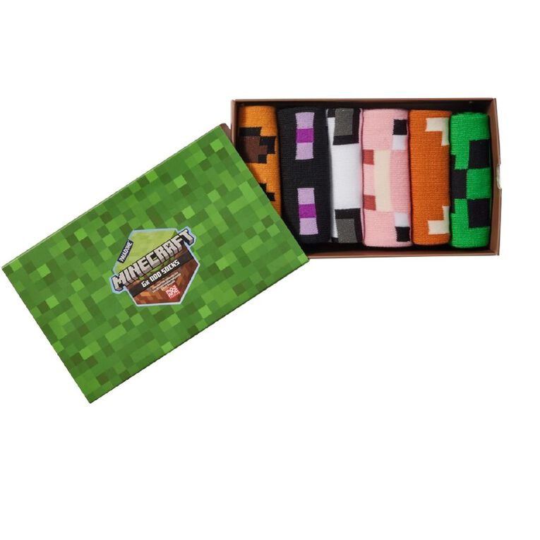 Minecraft Strumpor 6 Stycken