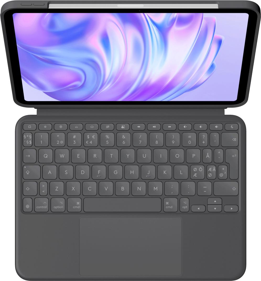 Logitech - Combo Touch iPad Pro 11-inch (M4) - Graphite - Pan - Nordic Logitech