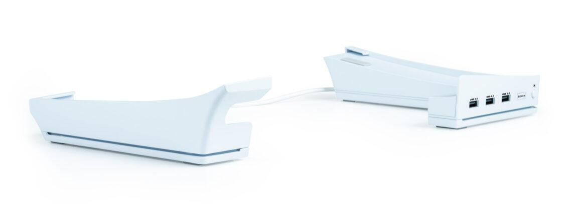 Nacon Horizontal Hub Station RGB/USB Hub, Vit PS5 Slim