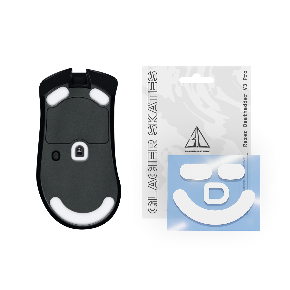 threepointzero Glacier Skates til Razer DeathAdder V3 Pro