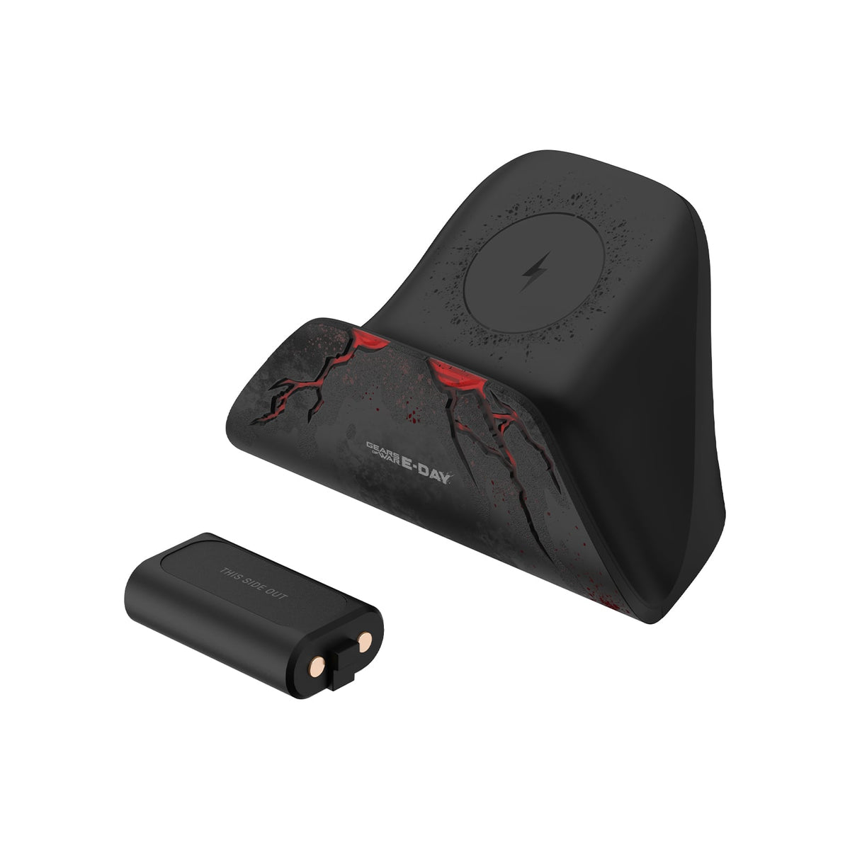 8BitDo Ultimate Charging Dock – Gears of War: E-Day – sort/rød – produktfoto
