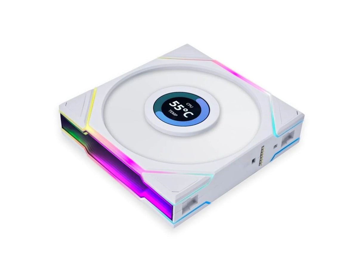 Lian Li UNI FAN TL Trådlös LCD Reverse, Vit - 120