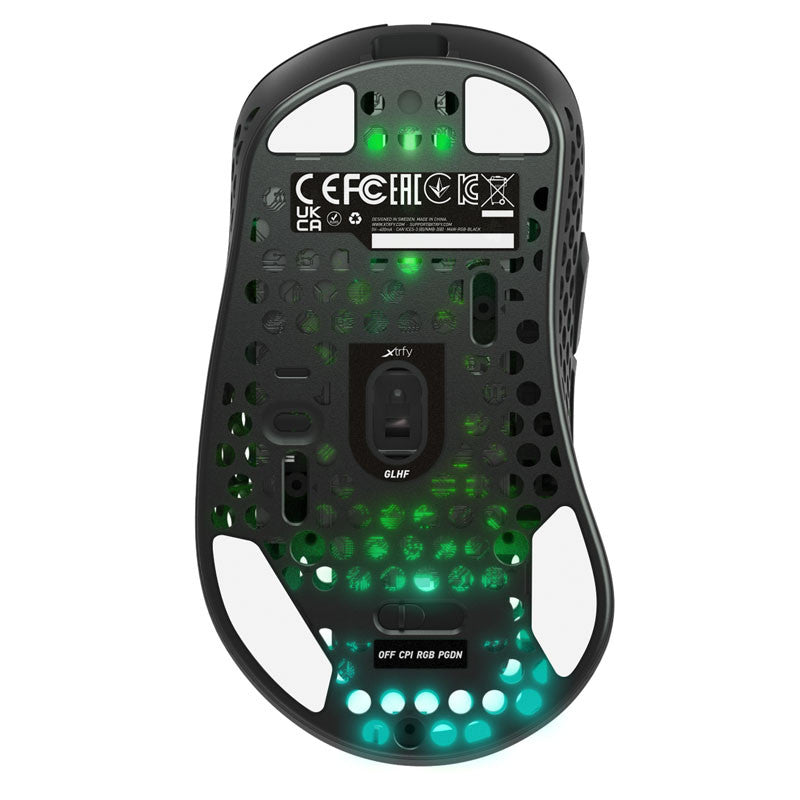 Xtrfy M4 Trådlös RGB, Spelmus, Svart